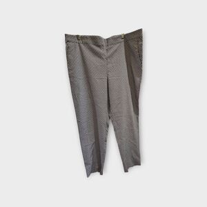 J. Jill Black and White Patterned Cropped Pants